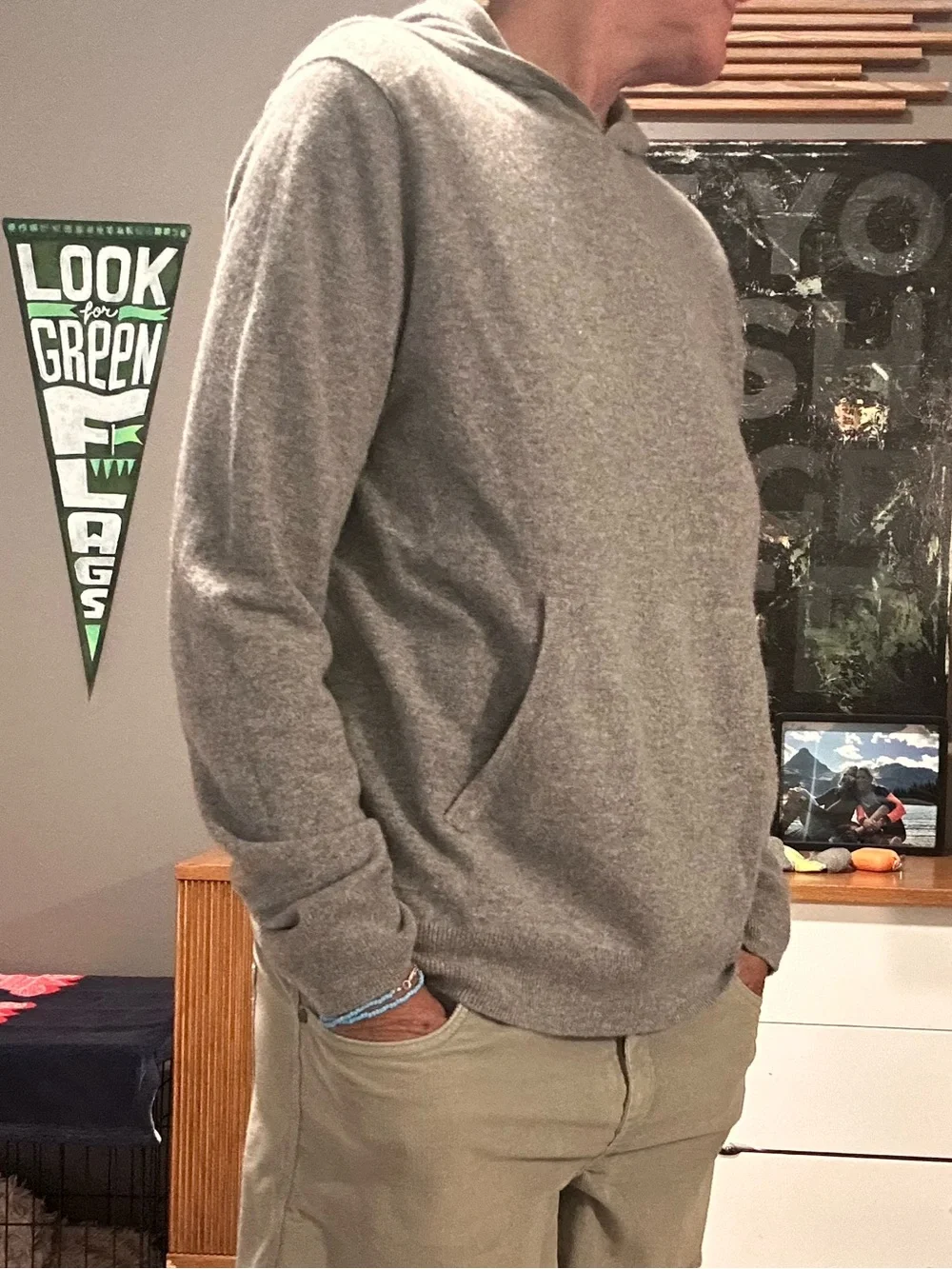 Banana Republic cashmere hoodie sweater - Men’s M
